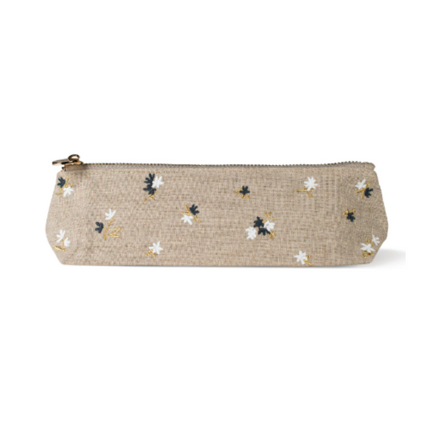 Ditsy Flat Bottom Long Pouch - Med