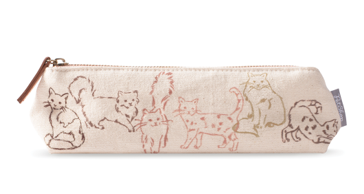 Inked Cat Flat Bottom Pouch