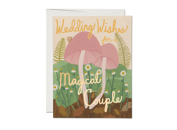 Magical Couple Foil Wedding Card