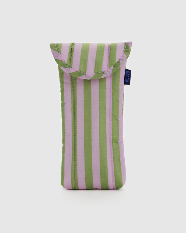Puffy Glasses Sleeve Collection - Avocado Candy Stripe