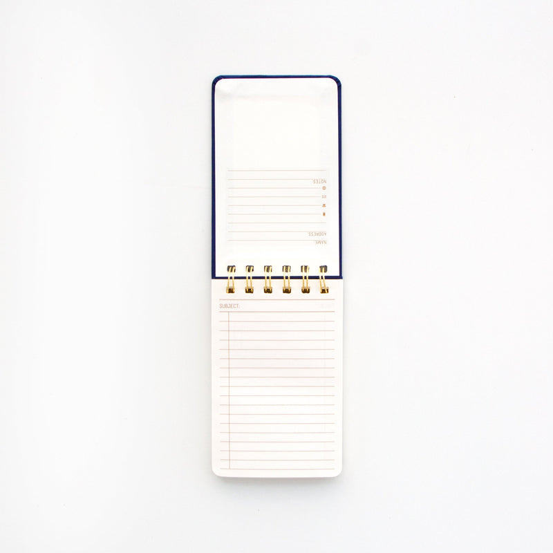 Cloth Covered Notepad - "Live By The Sun"