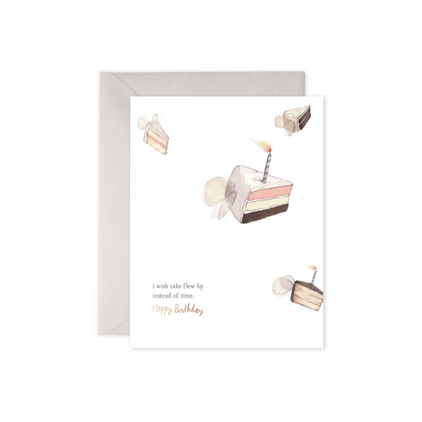 Flying Cake Card