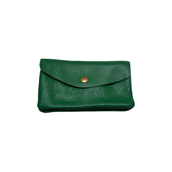 Wallet- Pebble Leather - Kelly Green