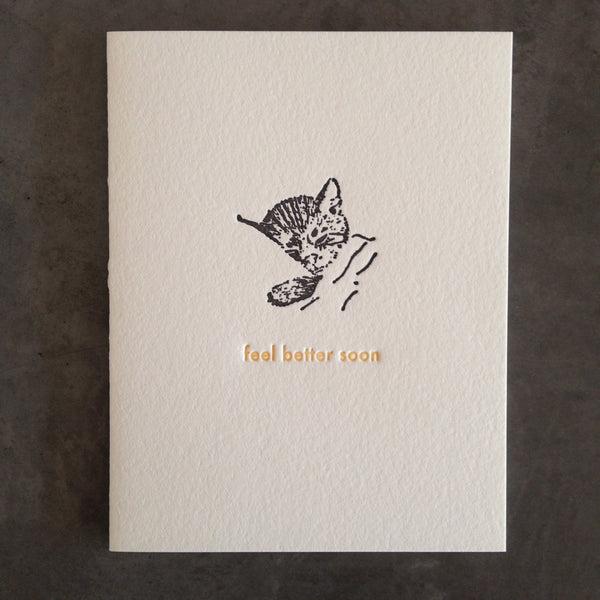 Kitten Letterpress Card