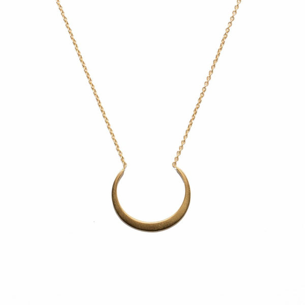Petite Fertile Moon Necklace - 14 Karat Gold