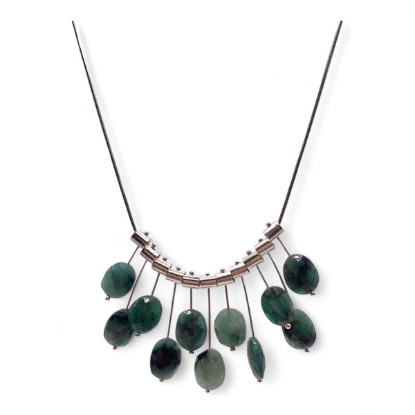 Multi Pivot (11) Emerald Necklace