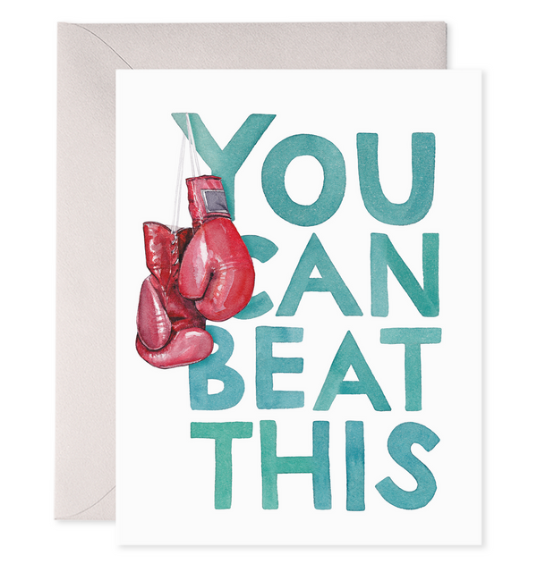 Boxing Gloves Encouragement Card