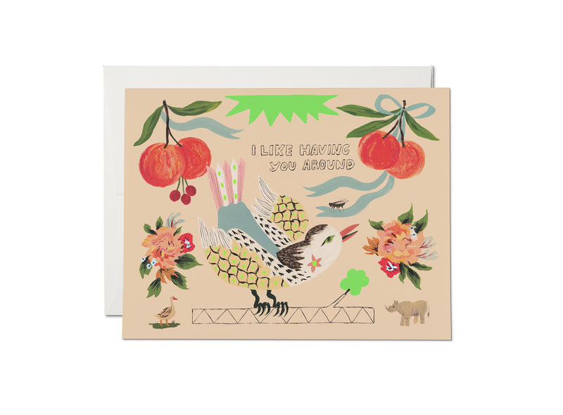 Bird and Fly Friendship Card