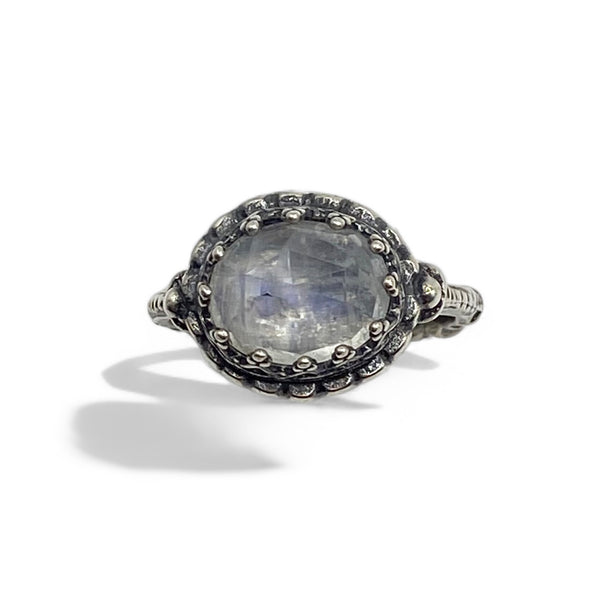 Oval Moonstone Ring - Size 5.75