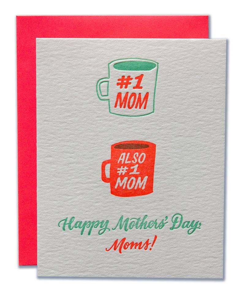 #1 Moms Card LGBTQ Mother's Day Card