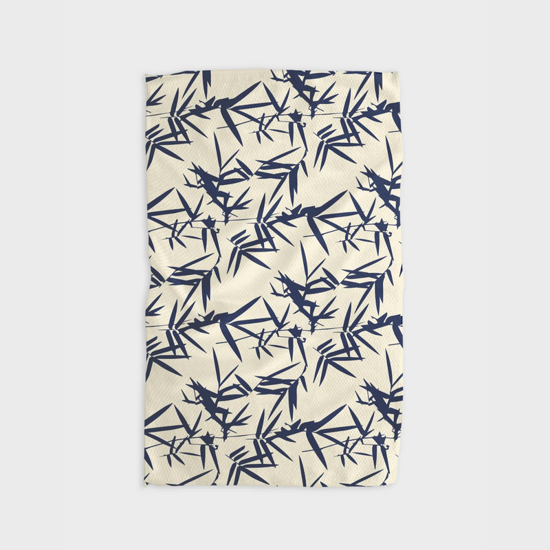 Geometry Kitchen Tea Towel - Bamboo Leaf