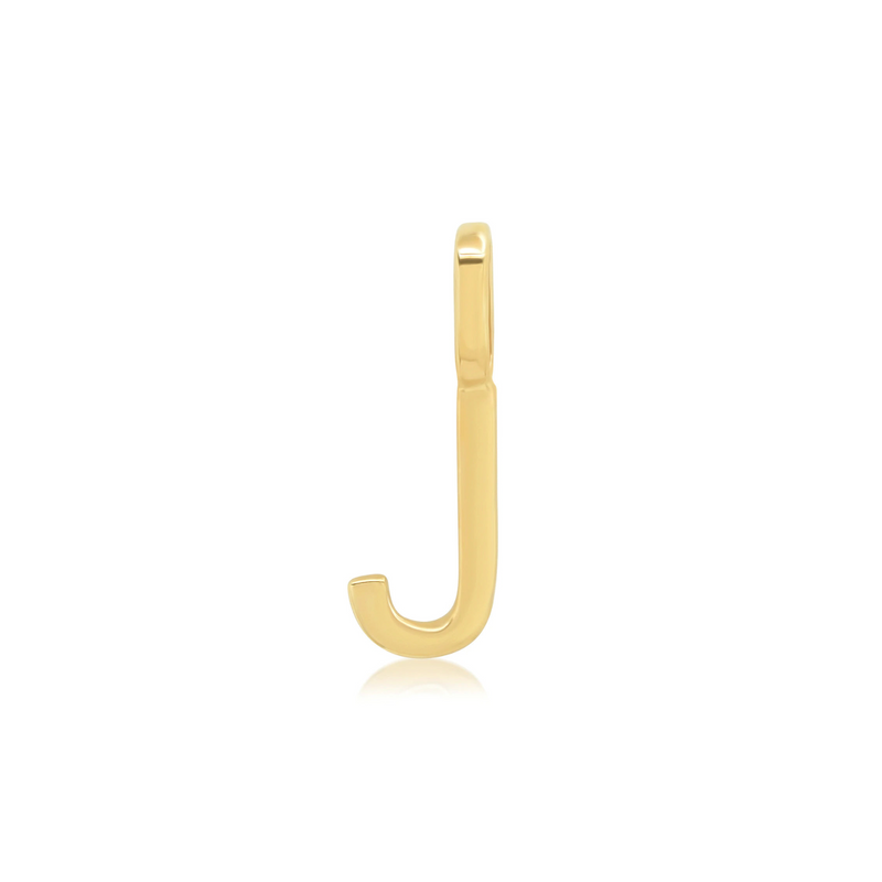 Initial Charm 14k Gold - J