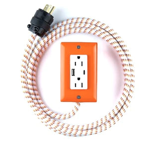 8' Exto Extension Cord with Dual USB/C and Outlet