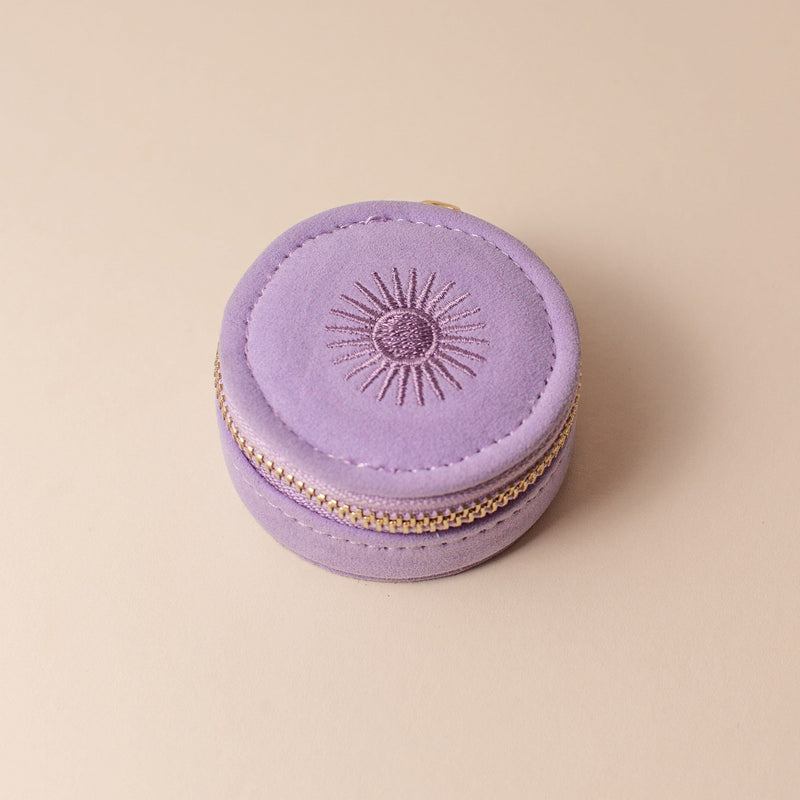 Mini Travel Jewelry Case - Lavender