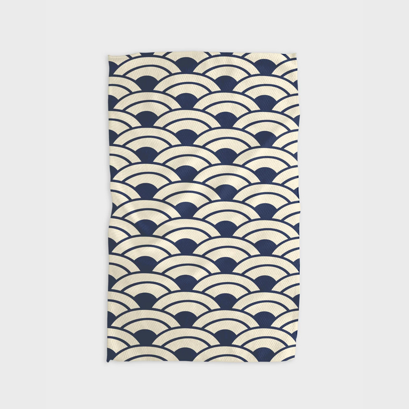 Geometry Kitchen Tea Towel - Good Morning Friends