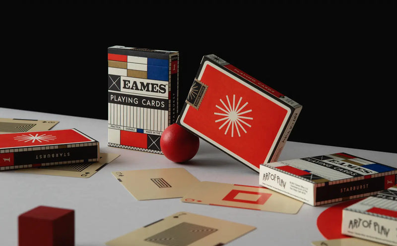 Eames "Starburst" Playing Cards - Red