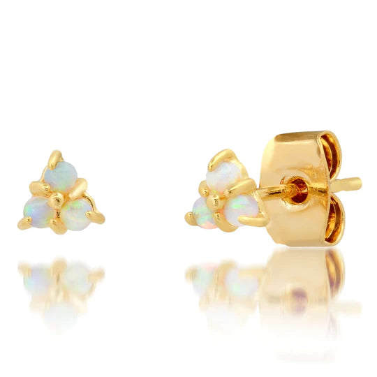 Trinity Opal Cluster Earrings