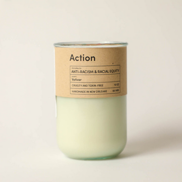 Action, Racial Equity, Vetiver Scented Candle