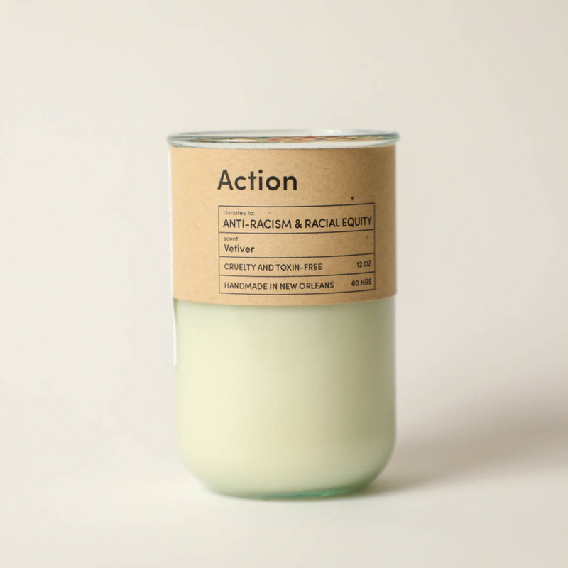 Action, Racial Equity, Vetiver Scented Candle