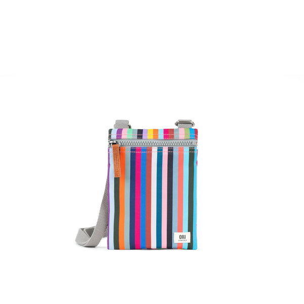 Chelsea Recycled Nylon Pocket Crossbody - Multi Stripe