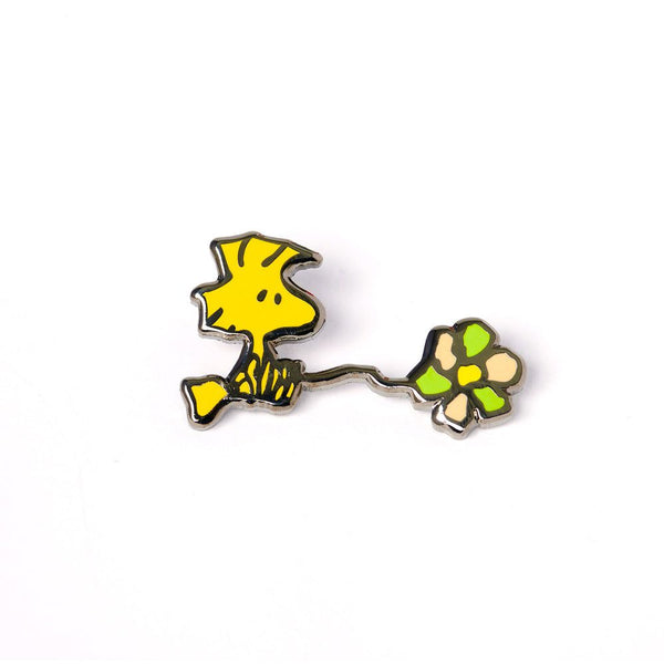 Woodstock with Flower Peanuts Pin