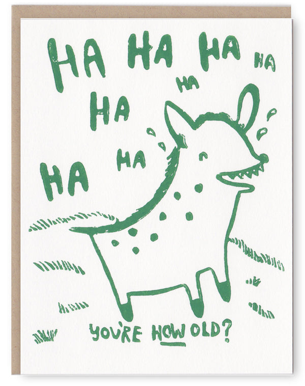 Hyena Birthday Card