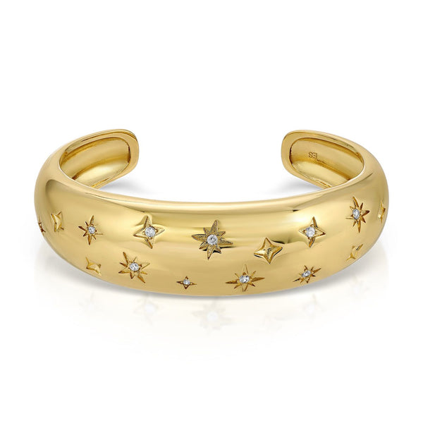 Cosmic Dome Cuff - Gold