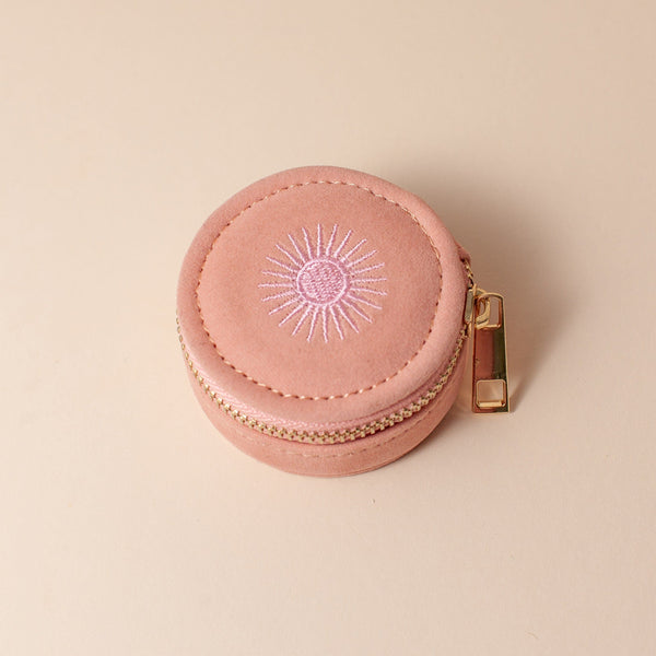 Mini Travel Jewelry Case - Rose