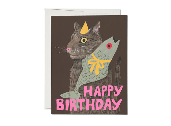 Cat's Delight Birthday Card