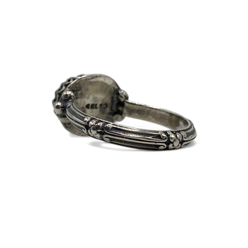 Oval Labradorite Ring - Size 6.5