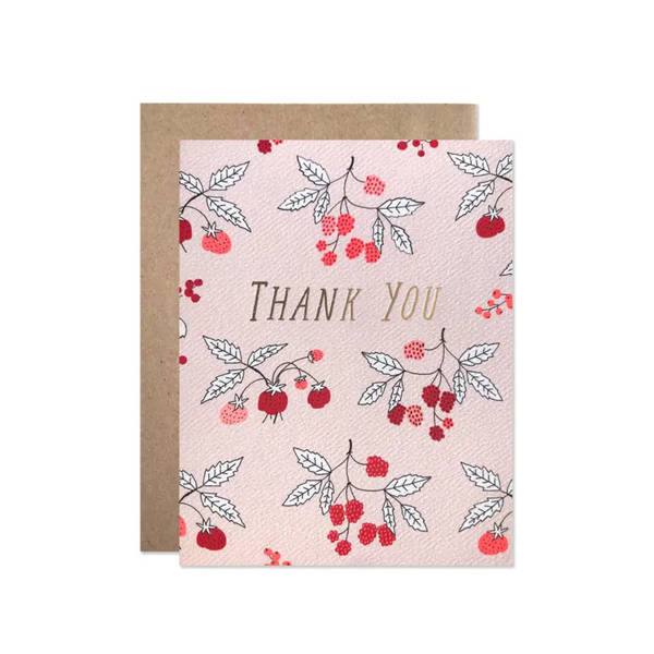 Thank You Raspberries Card