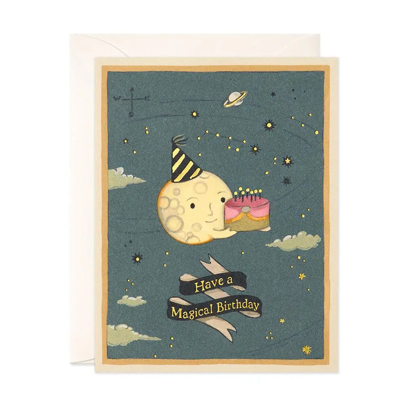 Moon Cake Birthday Card