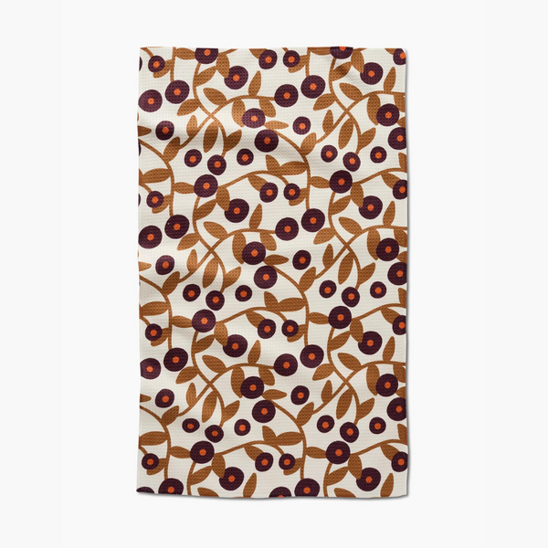 Geometry Kitchen Tea Towel - Swirling Vines