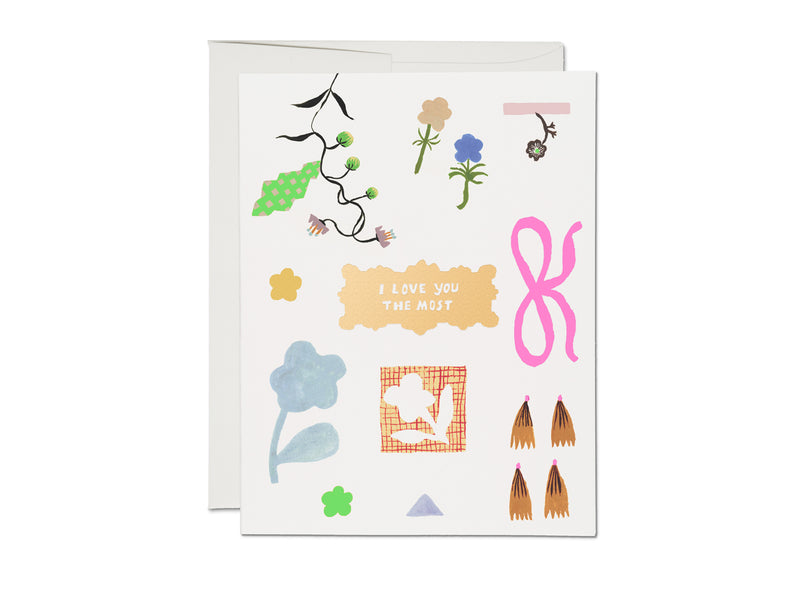 Petal and Blooms FOIL Love Card