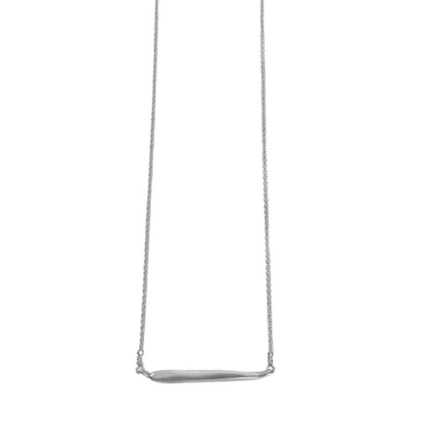 Needle Bar Sterling Necklace