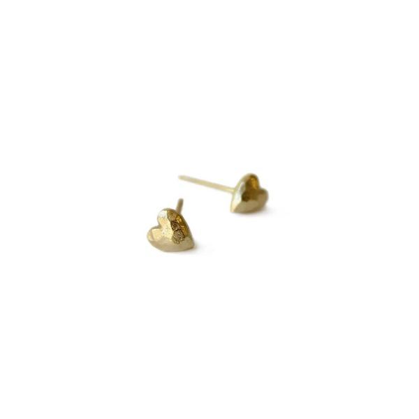 Heart Studs Gold Plated