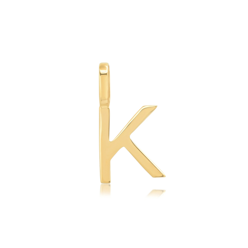 Initial Charm 14k Gold - K