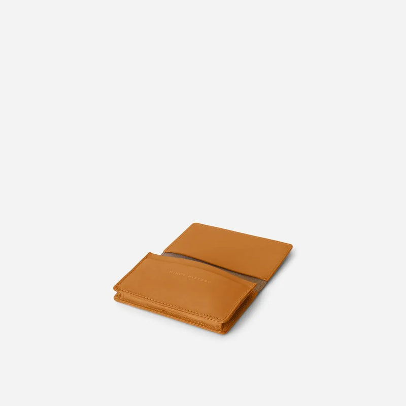 The Oyster Leather Wallet - Saddle