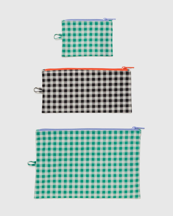 Flat Pouch Set Collection - Gingham