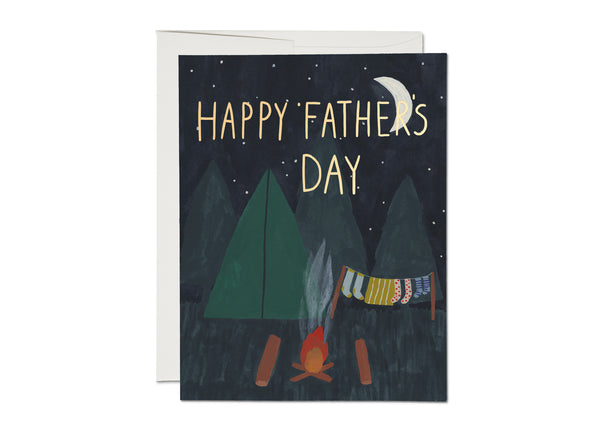 Camping Dad FOIL Father's Day Card
