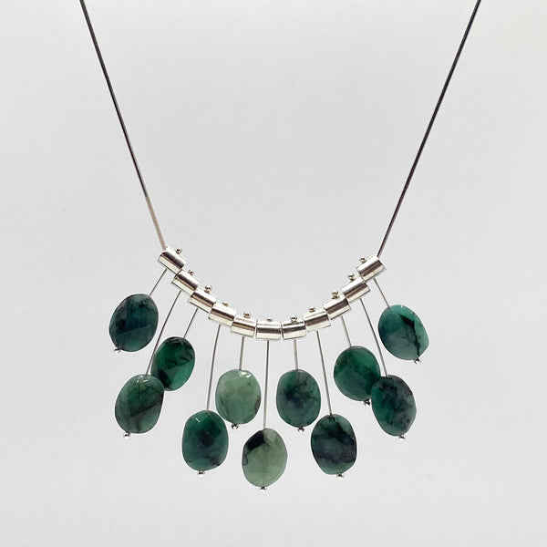 Multi Pivot (11) Emerald Necklace