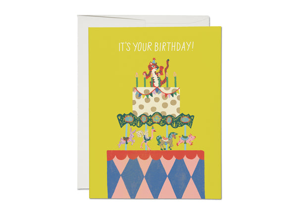 Cake Carousel Birthday Card