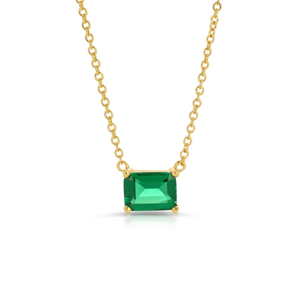 Bling Emerald CZ Necklace