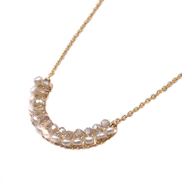 Small Pearl Smile Necklace