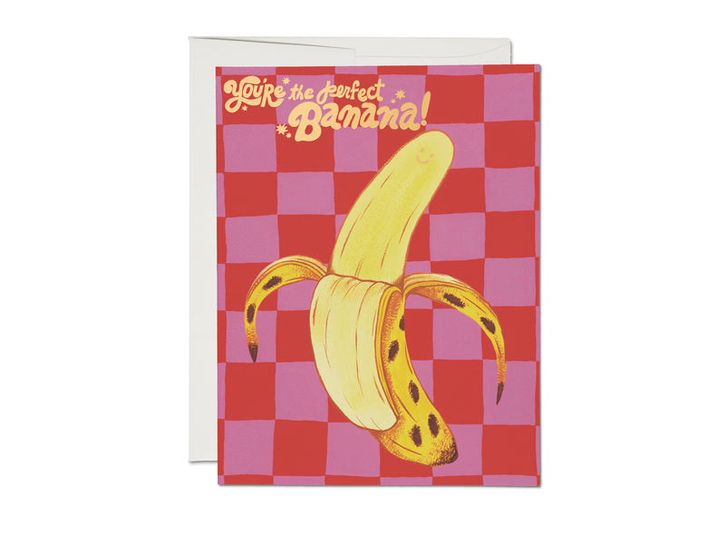 Perfect Banana Foil Friendship Card