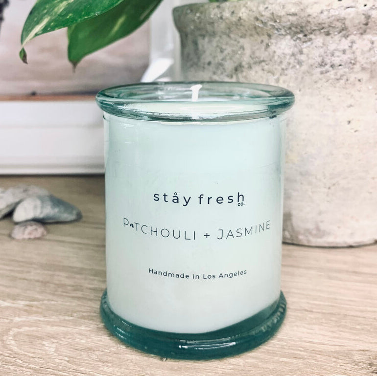 Recycled Glass Soy Candles - 4 oz