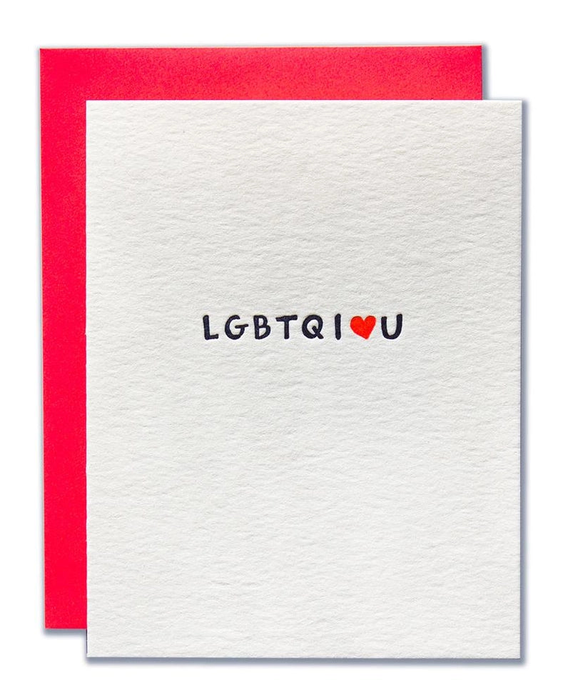 LGBTQILOVEU Greeting Card
