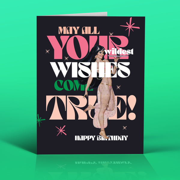Genie Wish Birthday Card