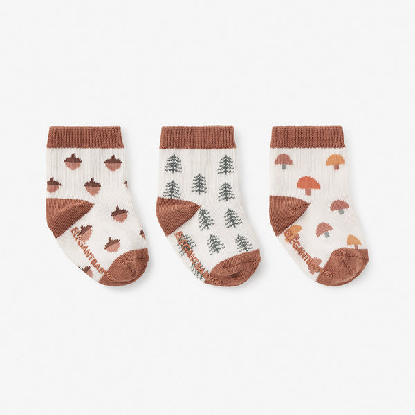 Infant Sock Set of 3- Forest