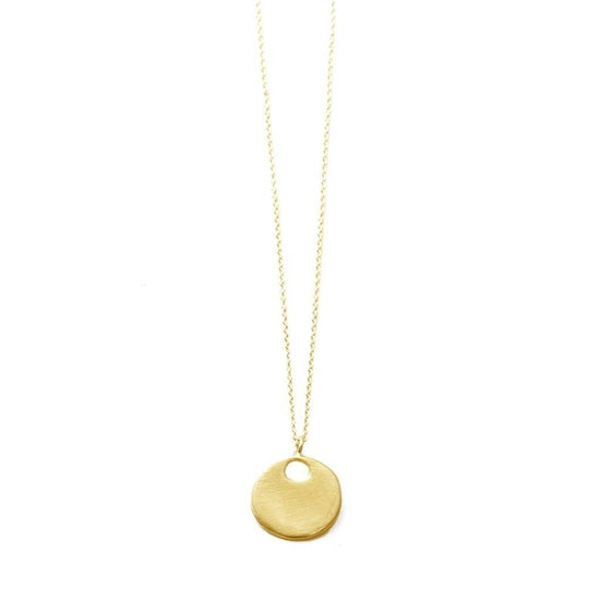 Chance - Large Circle Necklace - Gold Vermeil